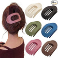 Flat Claw Clips for Women, Large Duckbill French Hair Clips, 6 Pack Non-Slip Matte Hair Accessories for Thick & Thin Hair