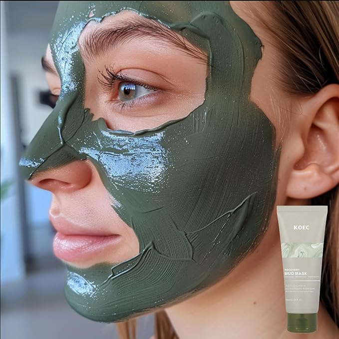 Recovery Mud Mask - Clay Mask - Body Mud Hydrating & Deep Pore Tightening Face Mask, Natural Purifying Clay - Korean Wash Off Body Facial Mud Mask