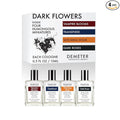 DEMETER Fragrance's Dark Flowers Humongous Miniature Set of 4 - Witching Hour - Dark Roses - Vampire Blooms - Transfixed - Perfume Sampler Set for Women