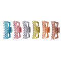 Extra Large Claw Clips for Thick Hair, 6.4 Inch Strong Hold Matte Jumbo Accessories for Women Long Curly Hair Cute Nonslip Big Jaw Clip French Giant Hair Clip 6 Pack (Mix Color)