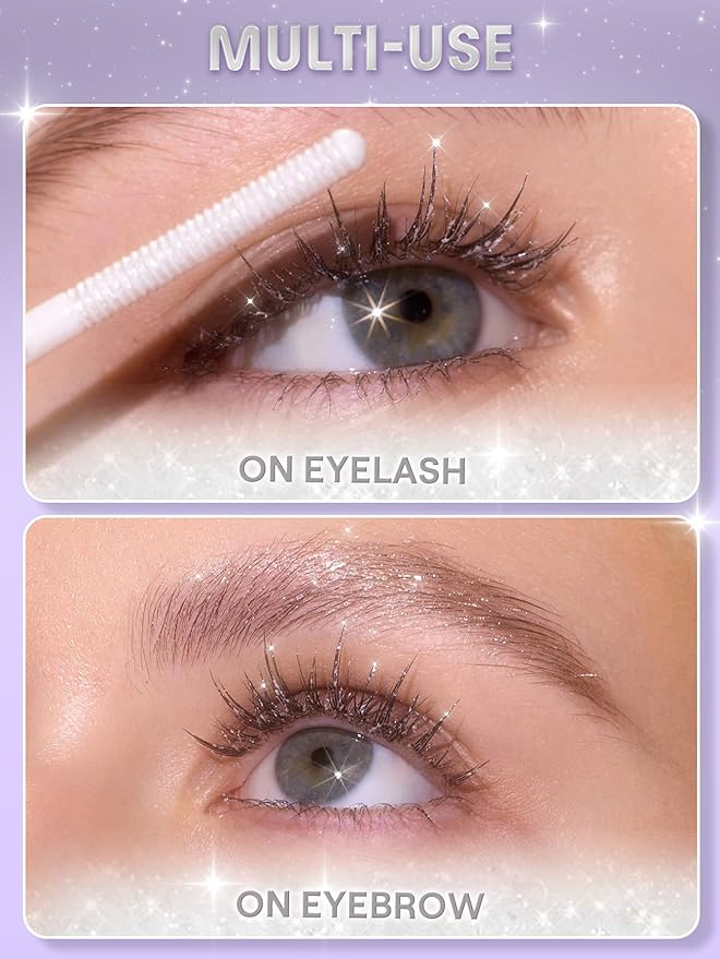 SHEGLAM Crystal Gaze Glitter Mascara High Shine Waterproof Long-lasting Mascara