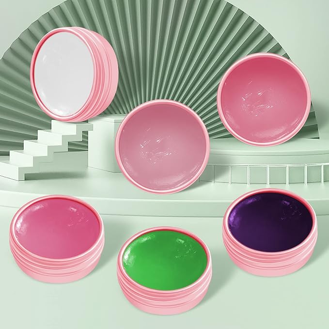 Libeauty Lash Lift Glue Balm Lash Lift Adhesive Strong Sticky Fruit Flavor Eyelash & Eyebrow Perm Glue Balm Brow Lamination Gel (Green Apple, 10g/0.35oz)