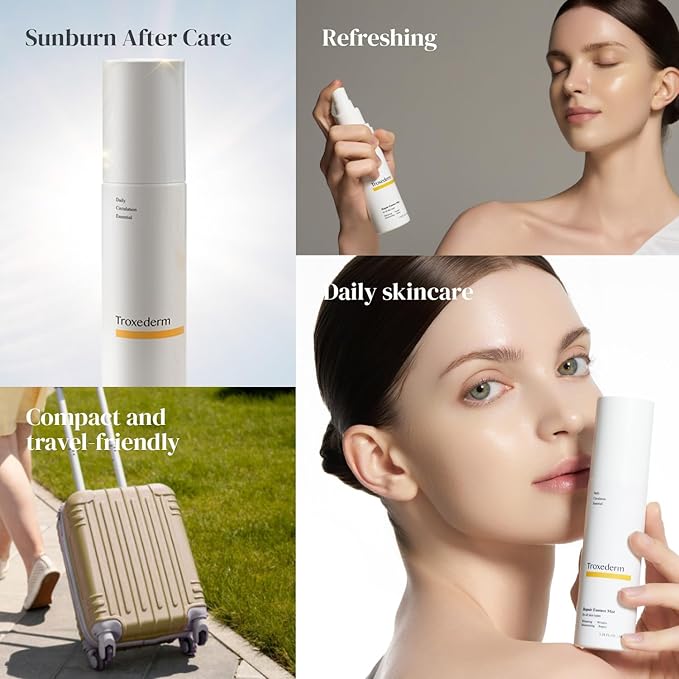 Repair Essence Toner Mist – Travel Size Korean Face Mist with Niacinamide, Troxerutin & Centella Asiatica, Carry-On Friendly Hydrating Spray for Barrier Care, 1.01 Fl.oz