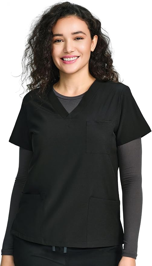 COZYFIT Scrub Undershirts Long Sleeve Women - Underscrub Comfort Tee