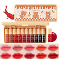 Eakroo 10 Colors Lip Tint Stain Set, Korean Lip tint, Lip Gloss for Women, Lip Gloss Set, Lip Oil Stain, Cute Stuff, Lip Stain Long Lasting Waterproof, Non-Stick Cup, Vivid Color, Lip Color Makeup