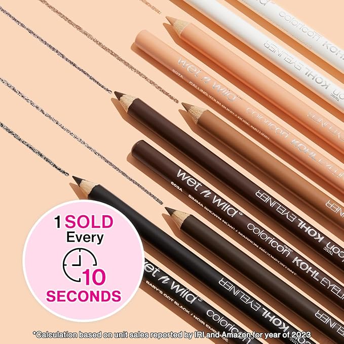 wet n wild Color Icon Kohl Eyeliner Pencil - Rich Hyper-Pigmented Color, Smooth Creamy Application, Long-Wearing Matte Finish Versatility, Cruelty-Free - Taupe of the Mornin'