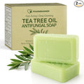 PHARMBANNER Tea Tree Antifungal Soap Bar: Body Wash for Face & Body Acne, Folliculitis, Jock Itch, Ringworm, Athlete’s Foot, Body Odor, Eczema – 2×4.1 oz
