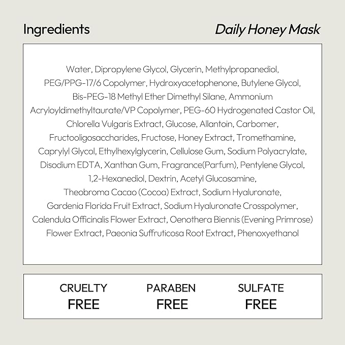 LAPCOS Honey Sheet Mask - Nourishing & Hydrating Face Masks with Hyaluronic Acid to Hydrate and Tighten Dry Skin - Highly Breathable Lyocell Sheet - Korean Skin Care Beauty Favorite (Pack of 5)