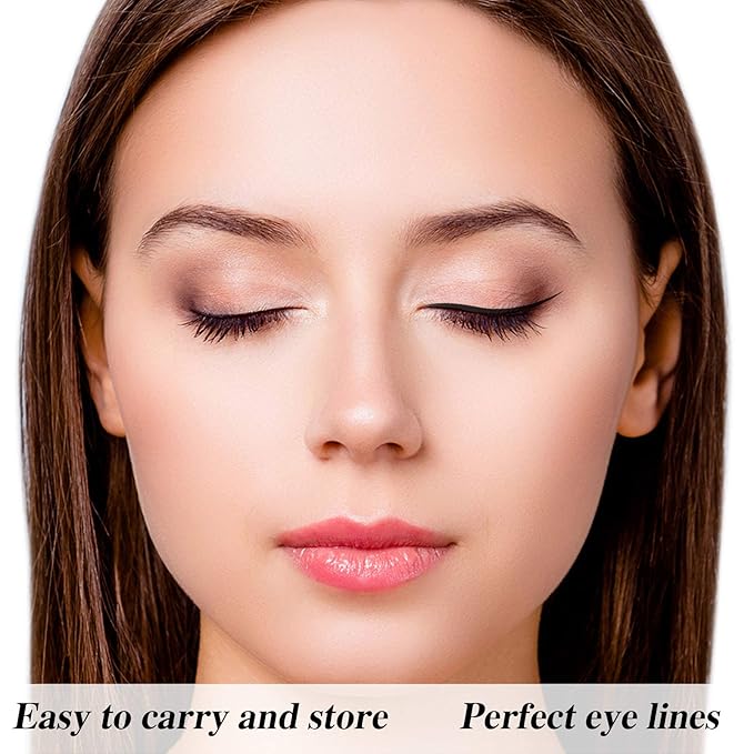 eBoot 100 Pack Disposable Eyeliner Brush Applicator Cosmetic Eye Wands Makeup Tool (Clear)