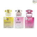 Versace 3-piece Miniatures Fragrance Collection - Bright Crystal Absolu, Bright Crystal, Yellow Diamond - Gift set for Women 0.17 fl oz each