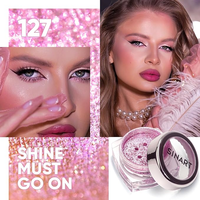 Glitter Eyeshadow, Eye Makeup, Eyeshadow Powder Glitter, STAR POWDER Shine and shimmer, NO Animal Testing & Cruelty Free 1g/ 0.03OZ (127)