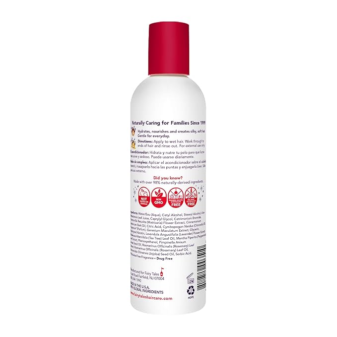 Fairy Tales Rosemary Repel Daily Kids Conditioner– Kids Like the Smell, Lice Do Not, 8 fl oz. (Pack of 1)