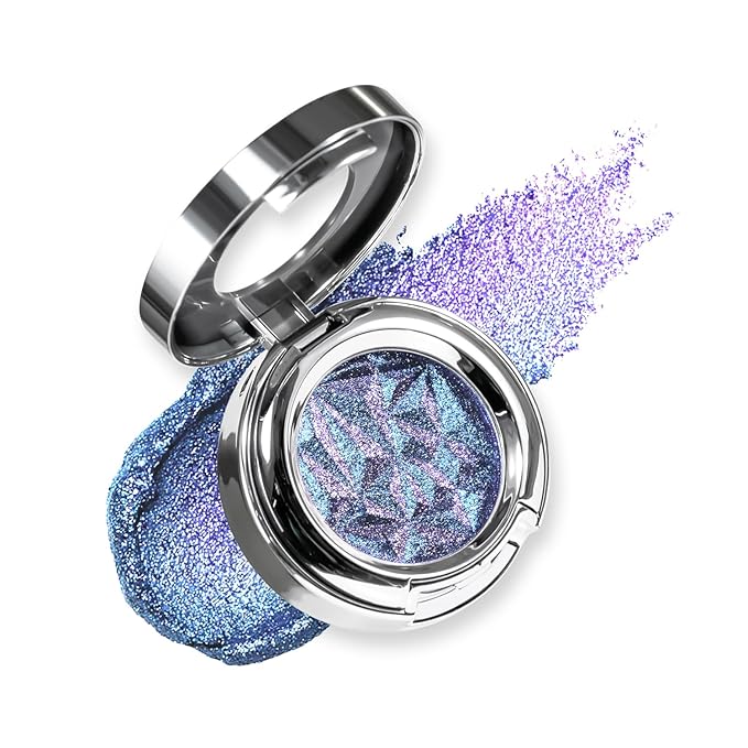 CHARMACY Multichrome Glitter Eyeshadow, Intense Color Shifting Creamy Eye Shadows, Highly Pigmented, Metallic Shimmer Eyeshadow #812