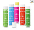 Aria Lip Balm Collection, Vegan Set, Beeswax Free, with Organic Jojoba and Avocado Oil, Vitamin E, Natural Moisturizer for Dry, Chapped Lips, 5 Tube Set