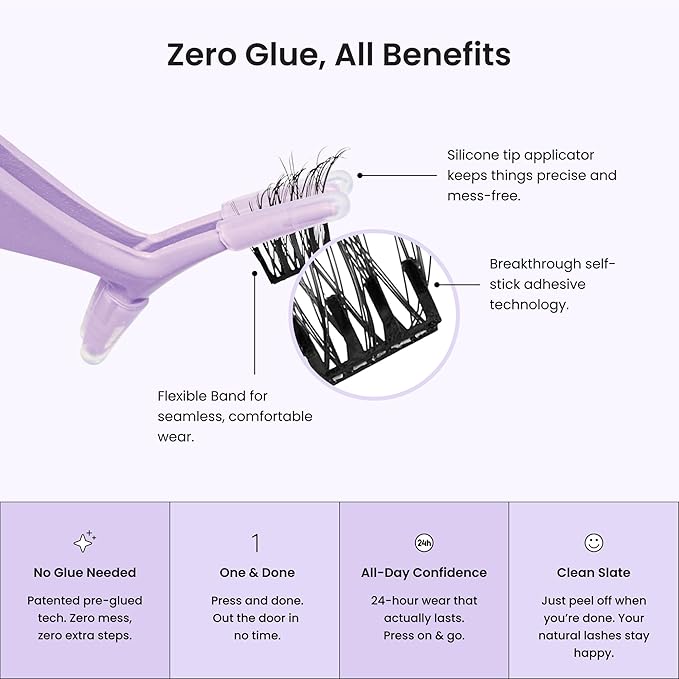 Kiss Impress False Eyelashes, Lash Clusters, Cluster Multipack, 'Soft Natural', 8mm-14mm, Includes 50 Pre-Glued Clusters, Contact Lens Friendly, Easy to Apply, Reusable Strip Lashes