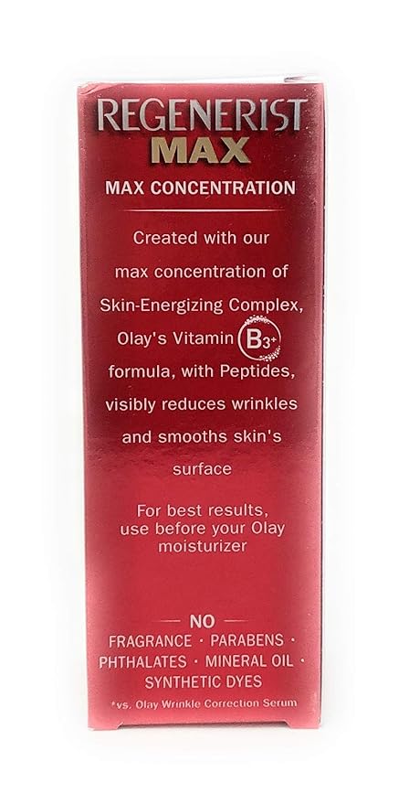 Olay Niacinamide Serum MAX Wrinkle Reducing, Fragrance – Free, 1.3oz. (40 mL)