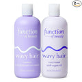 Function of Beauty Wavy Hair Shampoo & Conditioner Set - Sulfate-Free Shampoo & Conditioner Duo for Natural Wavy Texture - Lightweight, Anti-Frizz, Strengthening & Hydrating - Hair Care Products