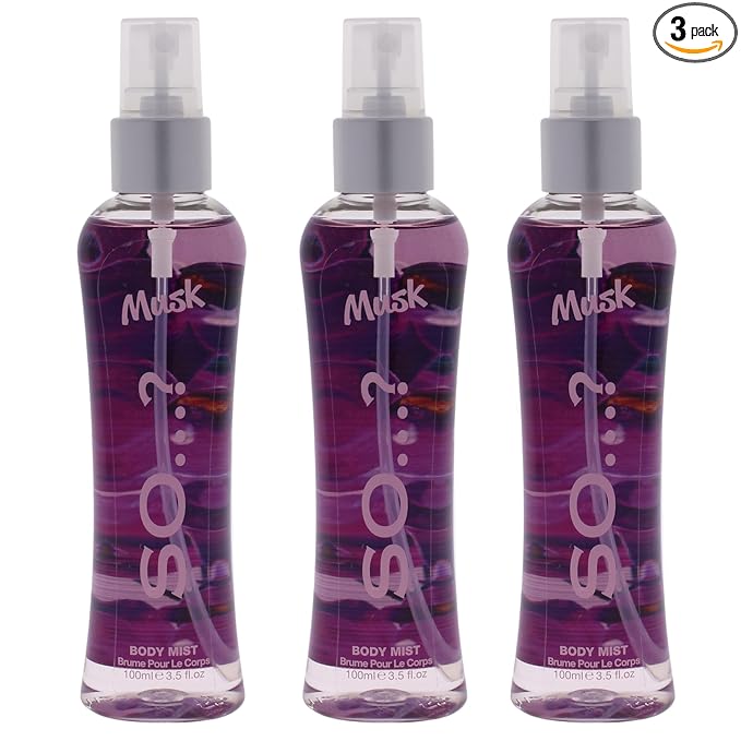 Musk Body Mist by So…? for Women - 3.5 oz Body Mist - Pack of 3