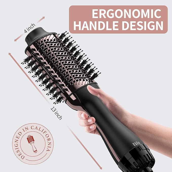 Umeely Hair Dryer Brush Blow Dryer Brush in One, Upgraded 4 in 1 Hair Dryer and Styler Volumizer with Negative Ion Anti-frizz Ceramic Titanium Barrel Hot Air Hair Straightener Brush