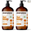Everyone 3-in-1 Soap, Body Wash, Bubble Bath, Shampoo, 32 Ounce (Pack of 2), Cedar and Citrus, made with Essential Oils for Men and Women