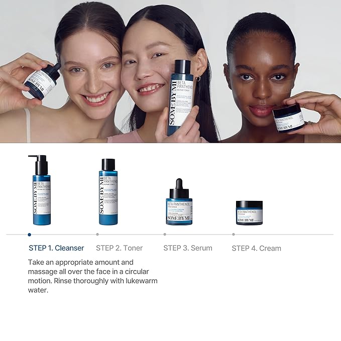 SOME BY MI - Beta-Panthenol Repair Gel Cleanser, 17 Amino Acids, pH Balancing, Moisturizing, Daily Use