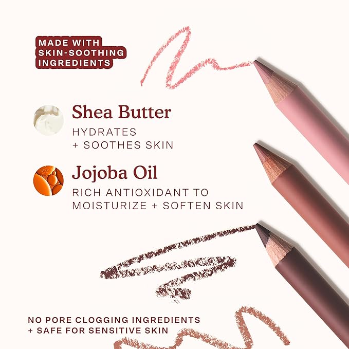 Tower 28 OneLiner - Multi-Use Creamy Lip Liner, Eyeliner & Face Makeup Pencil for Sensitive Skin - Hydrating, Vegan Formula with Shea Butter - Matte, Long-Lasting Finish - Taupey Brown (1 Count)