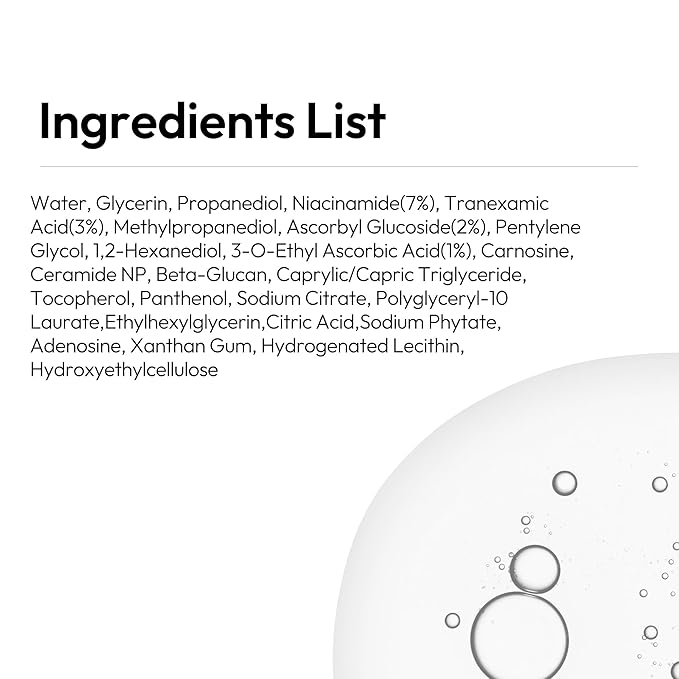 LAYERLAB Niacinamide 7% & Tranexamic Acid 3% Dark Spot Appearance Serum | 13% Radiance Complex Visibly Evens Skin Tone Look | Hydrating K-Beauty Skincare 0.94 fl.oz