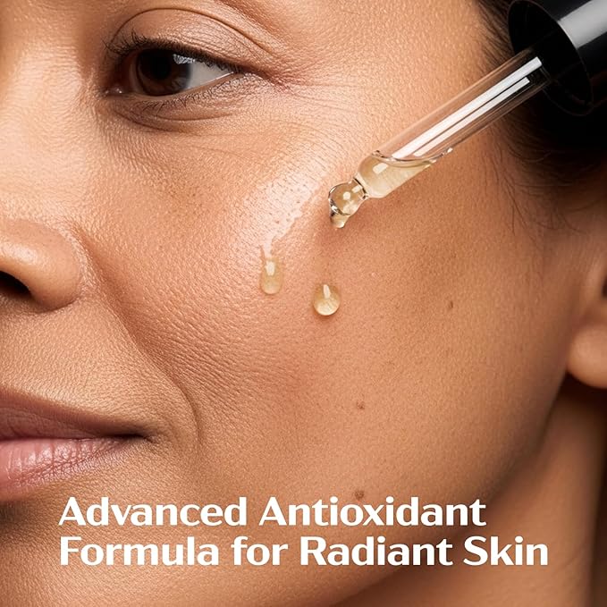 Lanmeri Ceuticals 15% Vitamin C + E + Ferulic Serum: Advanced Antioxidant Defense Formula with 1% Vitamin E & 0.5% Ferulic Acid – High-Stability Vitamin C Serum (1 fl oz)