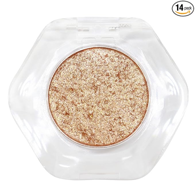 Chameleon Eyeshadow Collection, 14 Shades, Glitter Pressed Powder, Iridescent Shimmer Colors. (Stardust)