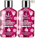 Hempz Pink Peppermint Meringue Body Moisturizer, Body Lotion, Fall Skin Care for Men & Women, Limited Edition (Pack of 2)