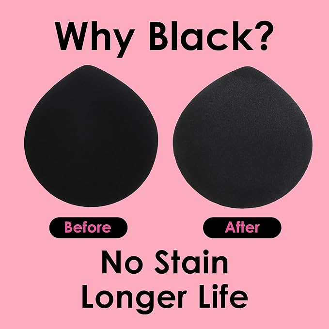 COOL-ANGLE 5Pcs Makeup Sponge Latex-Free Soft Blender Sponge Perfect for Liquid Foundation Concealer Cream Powder, Beauty Sponge Gift Set for Long-lasting and Natural Makeup, Pink, Medium