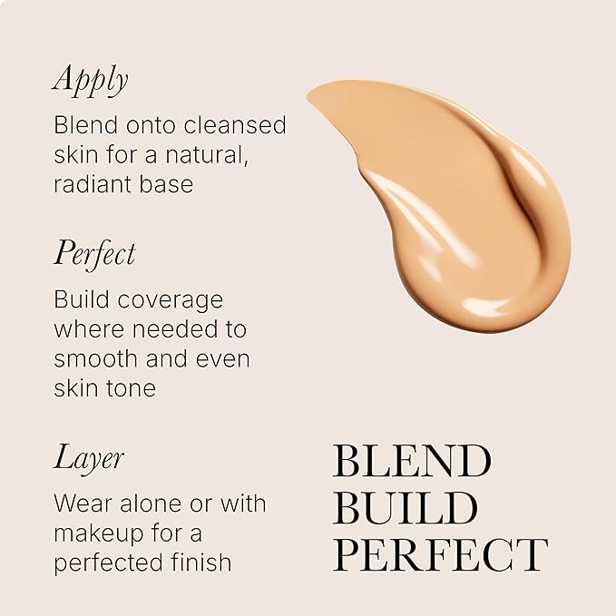 Rodial Glass Skin Tint - Tinted Moisturizer Shade 2 Hamptons, Liquid Lightweight Foundation for Natural Makeup (1 fl oz)