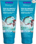 Freeman Anti-Stress Clay Facial Mask with Dead Sea Minerals, Balancing and Clearing Beauty Face Mask, 6 oz, 2 Pack