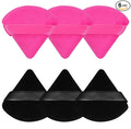 Pimoys 6 Pieces Powder Puff Face Soft Triangle Makeup Puff for Loose Powder Setting Powder, Velour Foundation Sponge Makeup Blender Sponge Beauty Makeup Tool