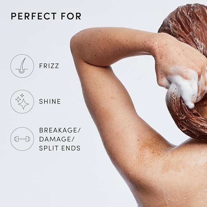 OUAI Medium Hair Shampoo - Travel Size Hydrating Shampoo for Color Treated Hair & Dry Scalp - Nourishes, Strengthens, Reduces Breakage & Adds Shine - Coconut Oil, Babassu, Keratin - Sulfate Free, 3 Oz