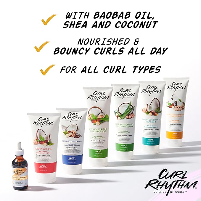 Nourish and Radiant Oil-Powered Serum - Nourishing Hair Oil - Non-Greasy Scalp Care - Hair Serum with Biotin for All Hair Types - 3 pc