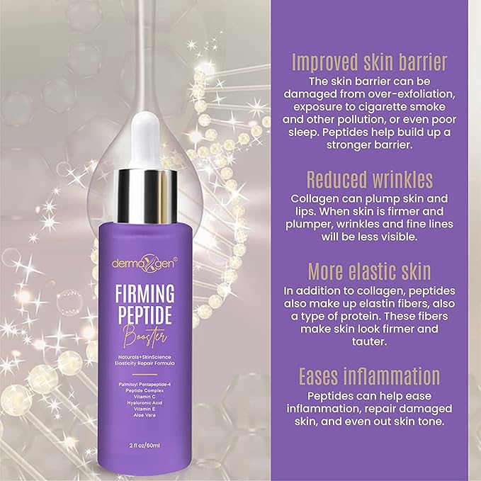 Peptide Complex Serum + MATRIXYL 3000 ORGANIC HYALURONIC - Powerful Triple Combination Serum Anti Aging & Wrinkles - Heals and Repairs Skin Set - 2 FL OZ