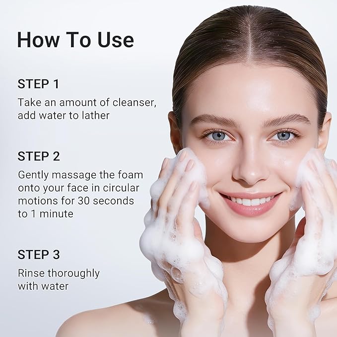 Salicylic Acid Foaming Cleanser, Face Wash for Oily, Combo & Acne-Prone Skin | 8 Amino Acids Gentle Non-Irritating, 3X Crystal Jelly Deep Clean, Oil Control, Prevents Breakouts, 2.7 oz