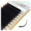 LASHVIEW Eyelash Extensions,Ellipse Flat Eyelash Extensions 0.20mm D Curl 13mm,Black,Individual Lashes,Semi-Permanent Extremely Soft Professional Salon Use