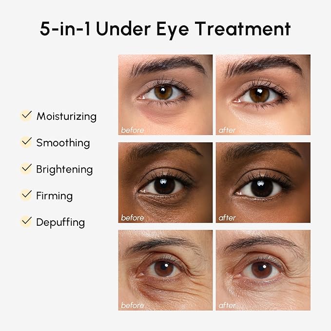 MAREE Retinol Under Eye Brightener Stick - Under Eye Balm - Dark Circles & Bags Corrector - Undereye Wrinkle Balm Stick for Mature Skin with Collagen - Undereye Brightener Cream Moisturizer for Face