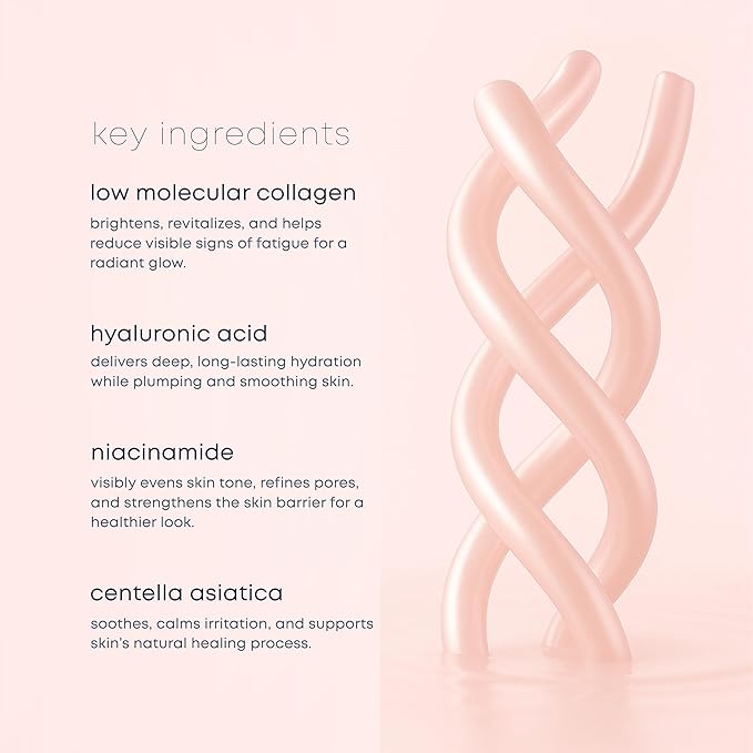 Lunair Collagen Hydrogel Face Mask with Microhole Technology – Firming, Hydrating & Brightening Sheet Mask for Glass Skin, Plumps & Boosts Elasticity (5 Sheets)