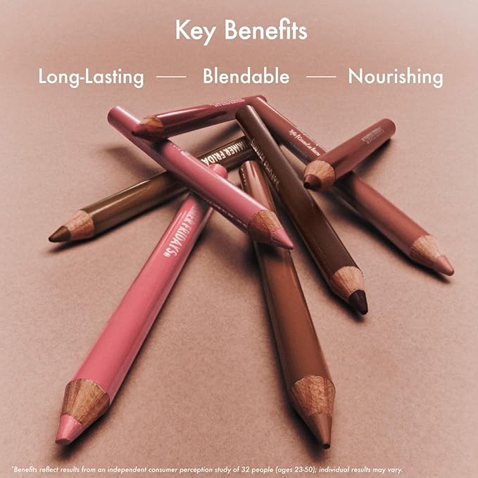 Summer Fridays SoftLine Lip Liner Pencil - Creamy, Long-Lasting Matte Lip Pencil for Sculpted Definition - Skin Care Infused Makeup with Hyaluronic Filling Spheres + Jojoba Oil - Latte (1.02 g)