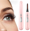 Heated Eyelash Curler for Women - 10s Fast Heating, 4 Adjustable Temp (131℉ - 185℉), LED Display, 24H Long-Lasting Curling Eye Lash Curler, Ergonomic Design, Travel-Friendly Makeup Tool Gift, Pink