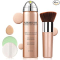 Air Brush Makeup Foundation,Magic Minerals Airbrush Foundation Makeup,Silk Flawless,Buildable Coverage,Moisturizing Formula for Smooth Radiant Skin (01 Natural/Warm Porcelain)