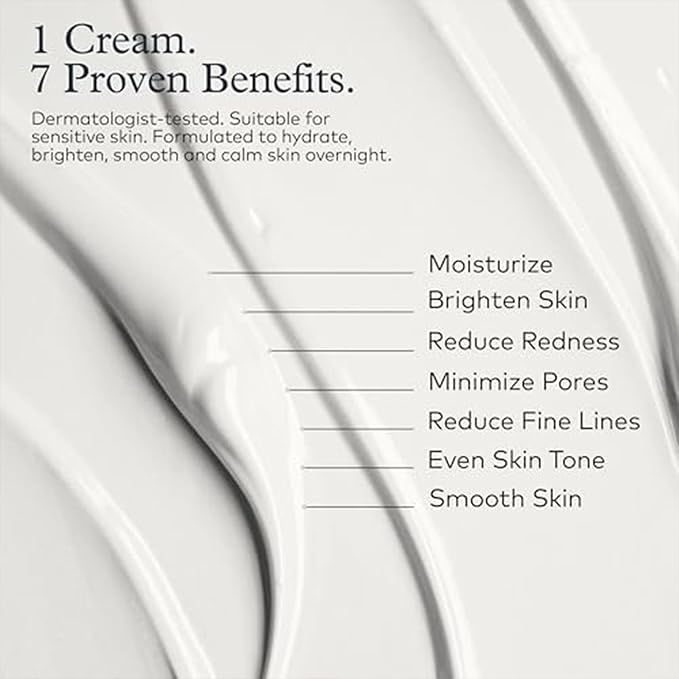 Onekind Night Moisturizer for Face, Hydrating Dream Cream for Wrinkles, Night Cream for Women Anti Aging with Squalane, Rosehip & Shea Butter for Dry & Sensitive Skin – 1.7 oz (2 pack)