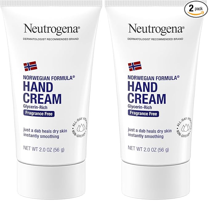 Neutrogena Norwegian Formula Hand Cream FragranceFree, 2 Ounce (Pack of 2)