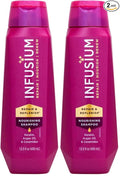 Infusium Moisturize and Replenish Shampoo - Infused with Avocado and Olive Oil - Hair Care for Dry Hair - Moisturizing Shampoo for Women - 13.5 oz (Pack of 2)