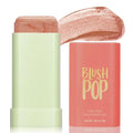 Highlighter Makeup Stick - Blush Highlighters Makeup Stick for Face & Body, Natural Silky Shimmer Highlight, Bendable Long Lasting Cream Korean Highlighter (Soft Pink)