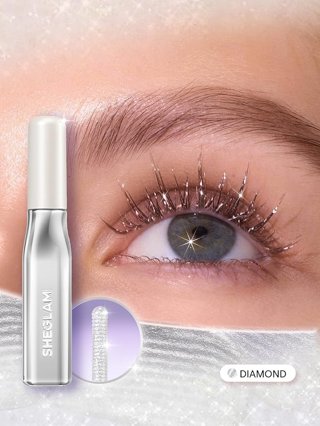 SHEGLAM Crystal Gaze Glitter Mascara High Shine Waterproof Long-lasting Mascara