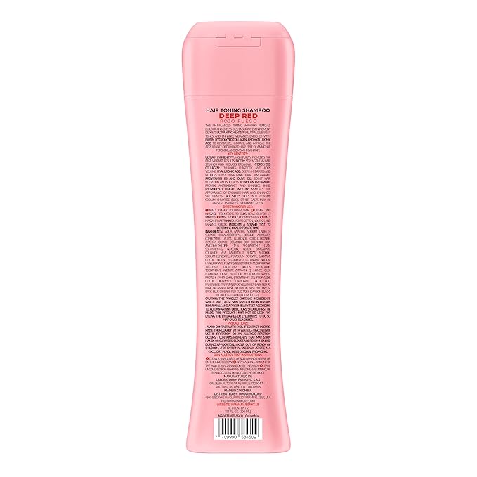 naissant Deep Red Hair Toning Shampoo | Ultra High-Purity Pigments | Deposits Vibrant Red Tone | Hyaluronic Acid, Collagen & Biotin | Paraben, Ammonia & Sulfate Free | 10.1 Fl. Oz